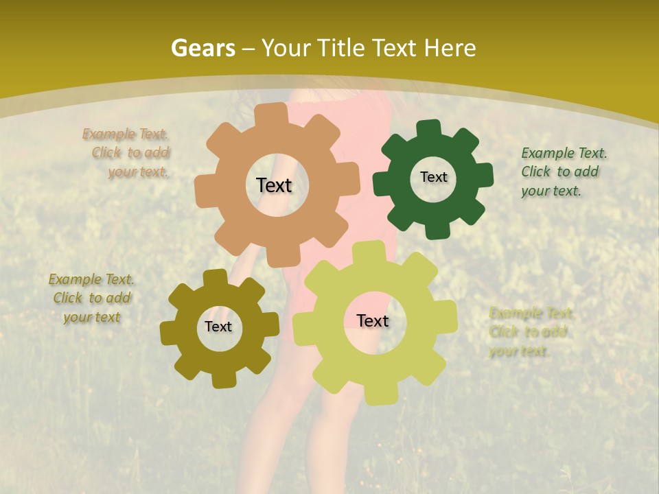 Red Active Foot PowerPoint Template