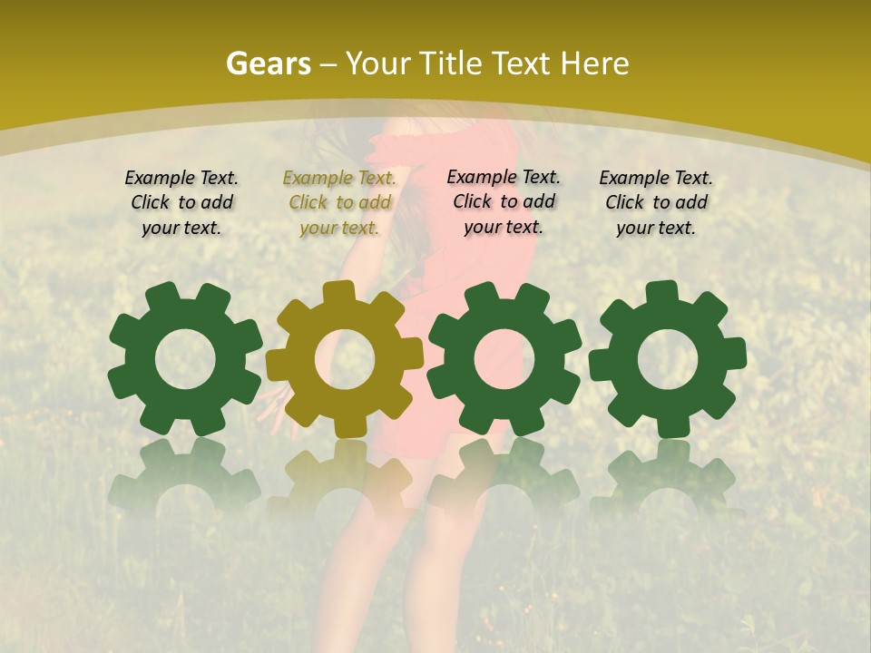 Red Active Foot PowerPoint Template