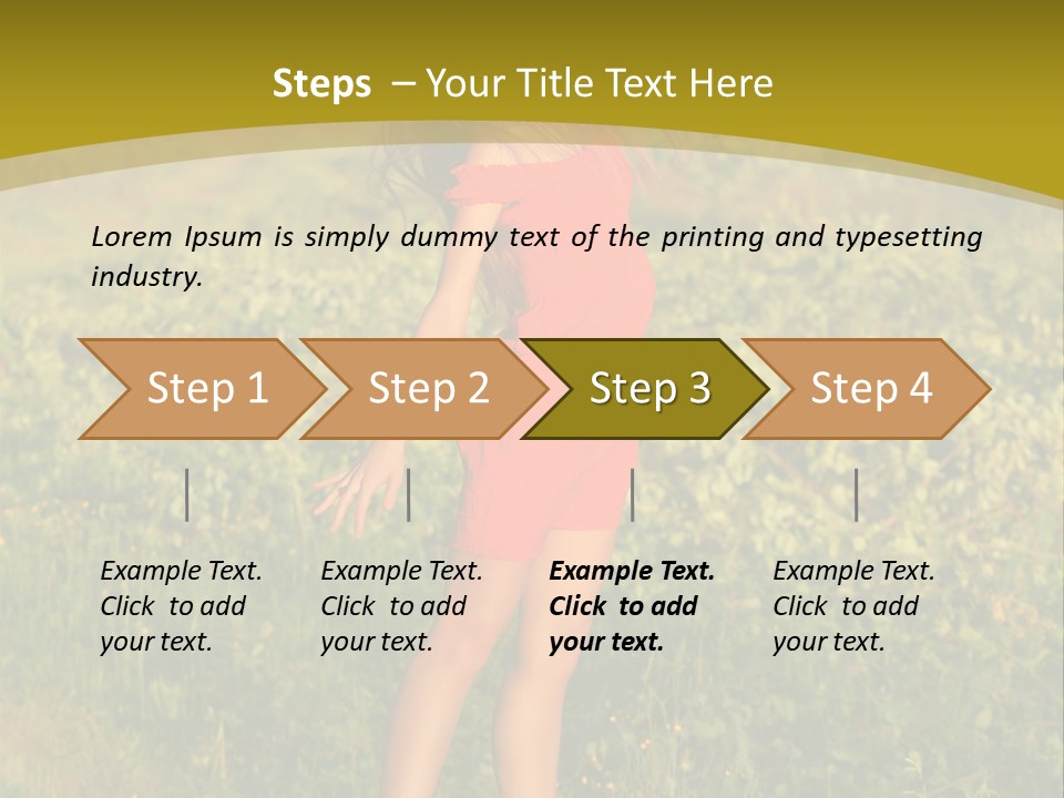 Red Active Foot PowerPoint Template