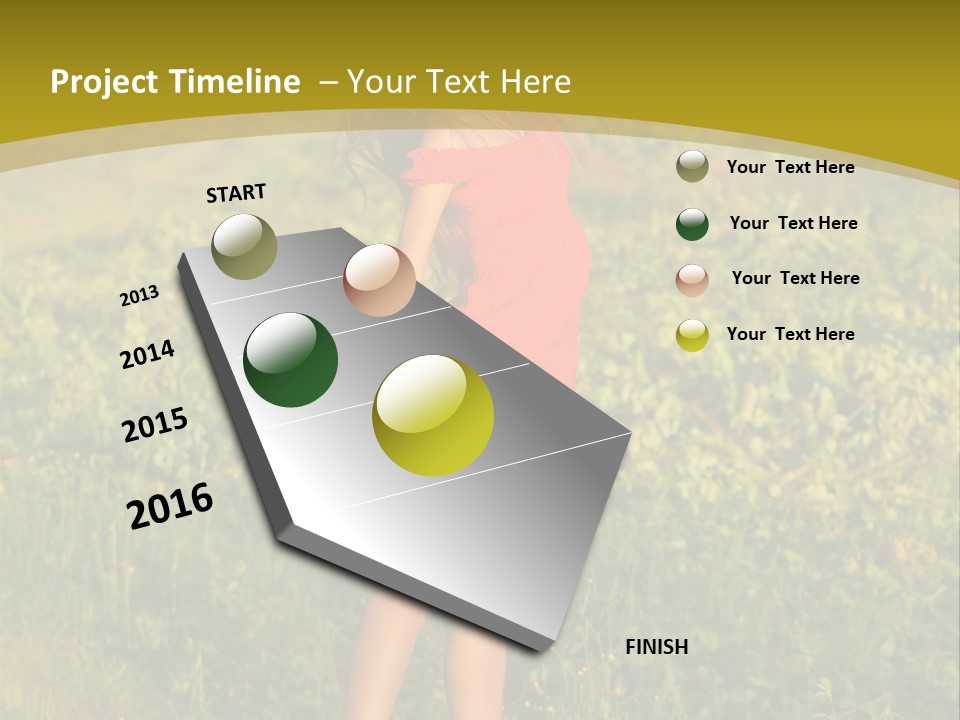 Red Active Foot PowerPoint Template