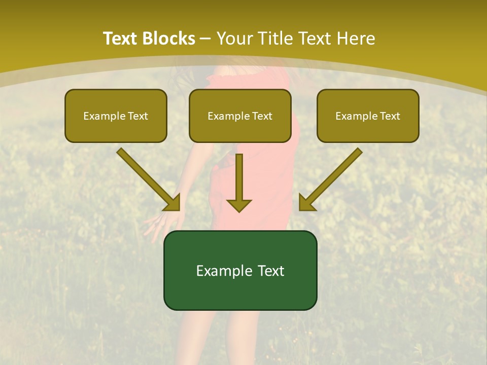 Red Active Foot PowerPoint Template