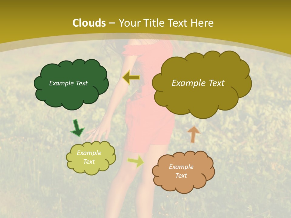 Red Active Foot PowerPoint Template