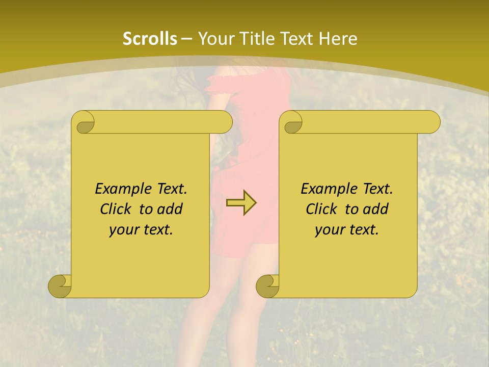 Red Active Foot PowerPoint Template