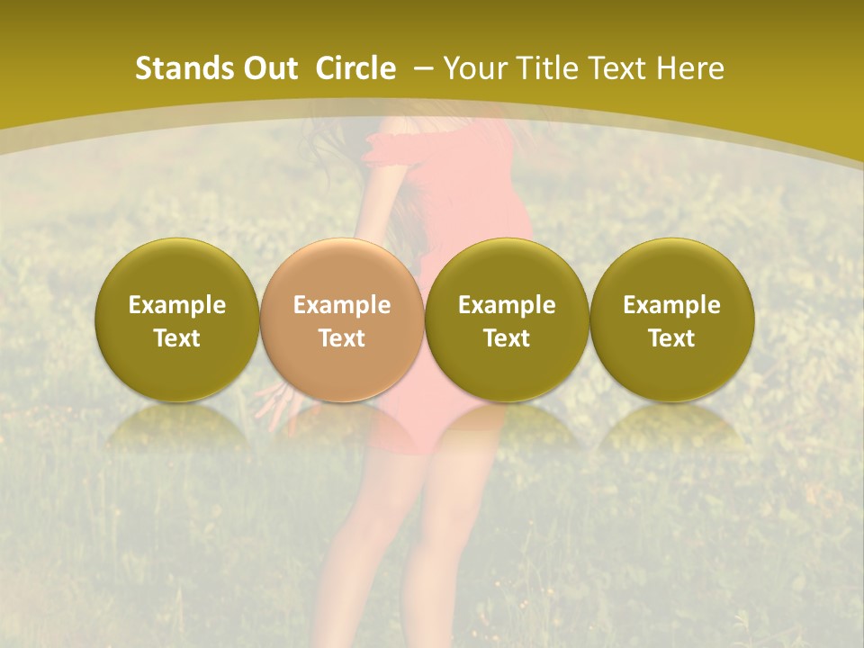 Red Active Foot PowerPoint Template