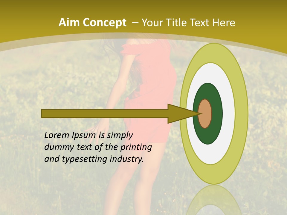 Red Active Foot PowerPoint Template