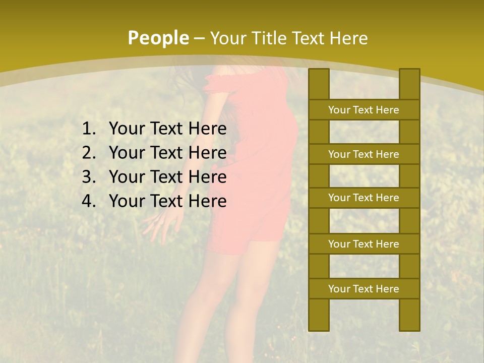 Red Active Foot PowerPoint Template