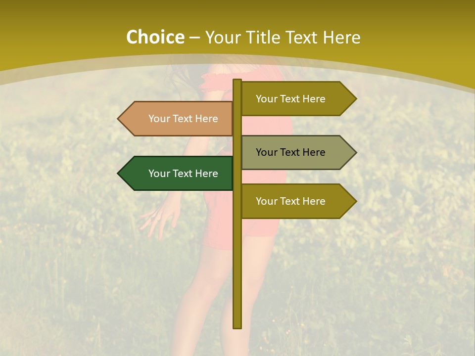 Red Active Foot PowerPoint Template