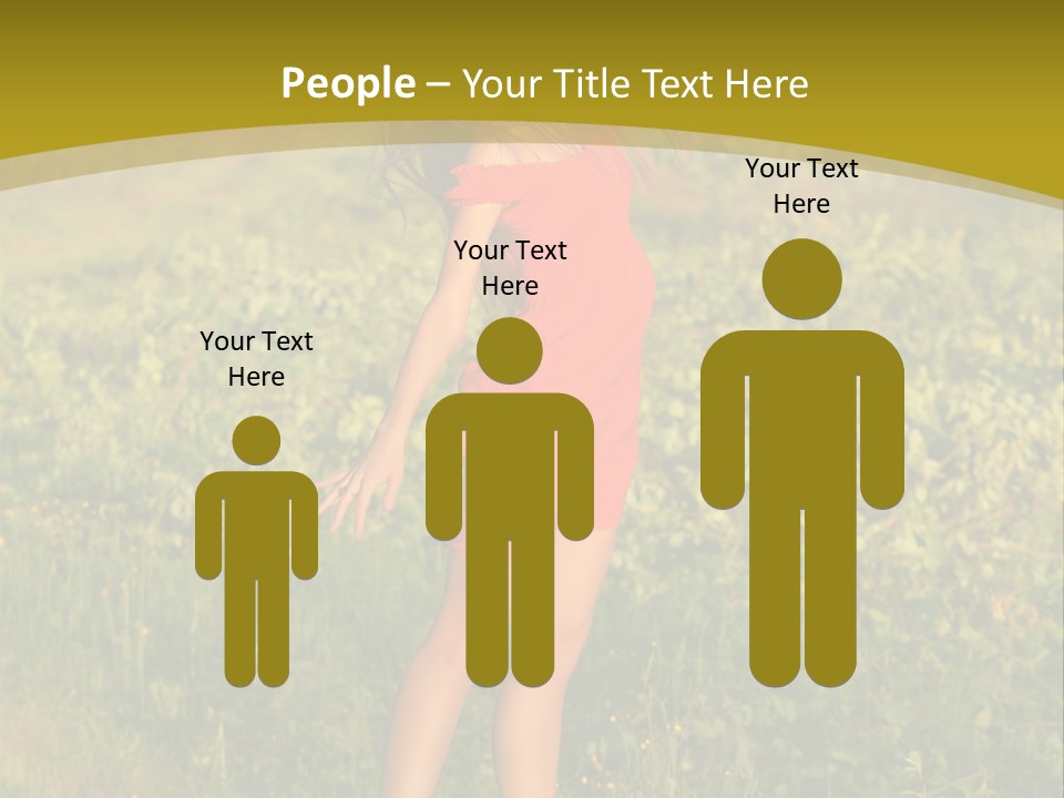 Red Active Foot PowerPoint Template