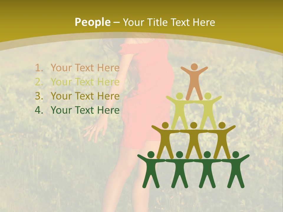 Red Active Foot PowerPoint Template