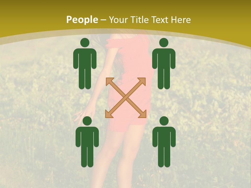 Red Active Foot PowerPoint Template