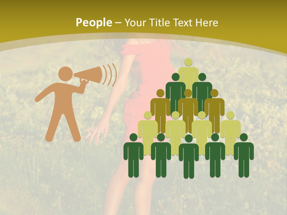 Red Active Foot PowerPoint Template