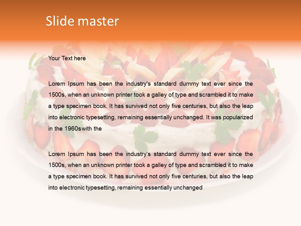 Baking Cake Chocolate PowerPoint Template