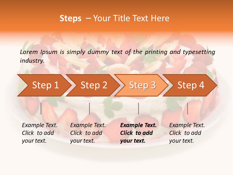 Baking Cake Chocolate PowerPoint Template