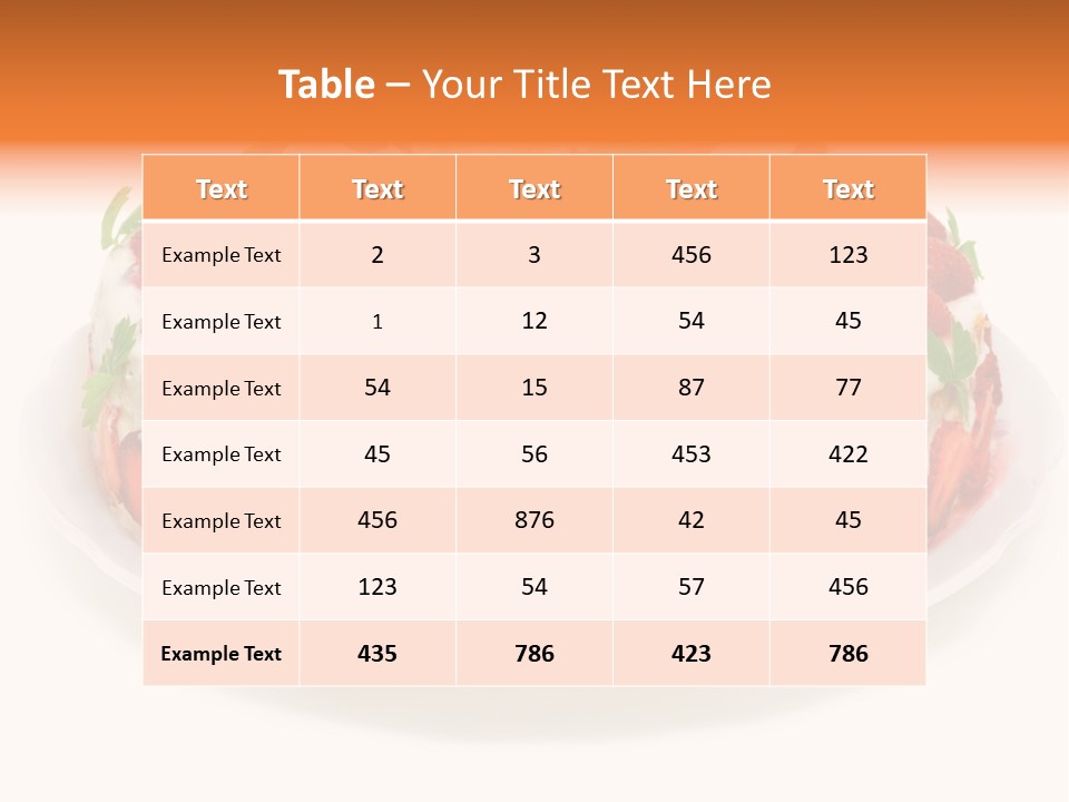 Baking Cake Chocolate PowerPoint Template