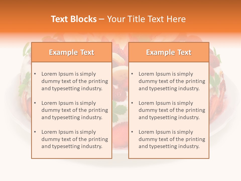 Baking Cake Chocolate PowerPoint Template