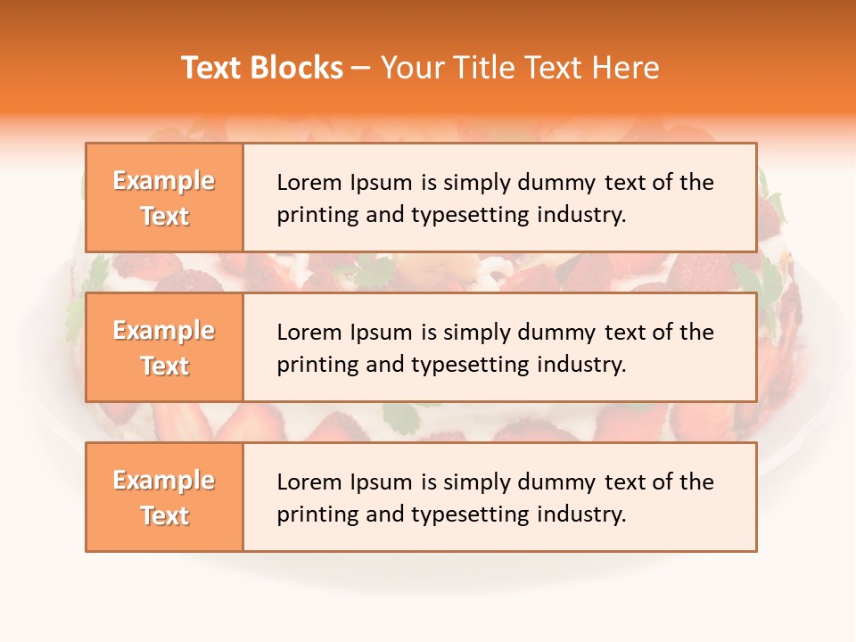 Baking Cake Chocolate PowerPoint Template