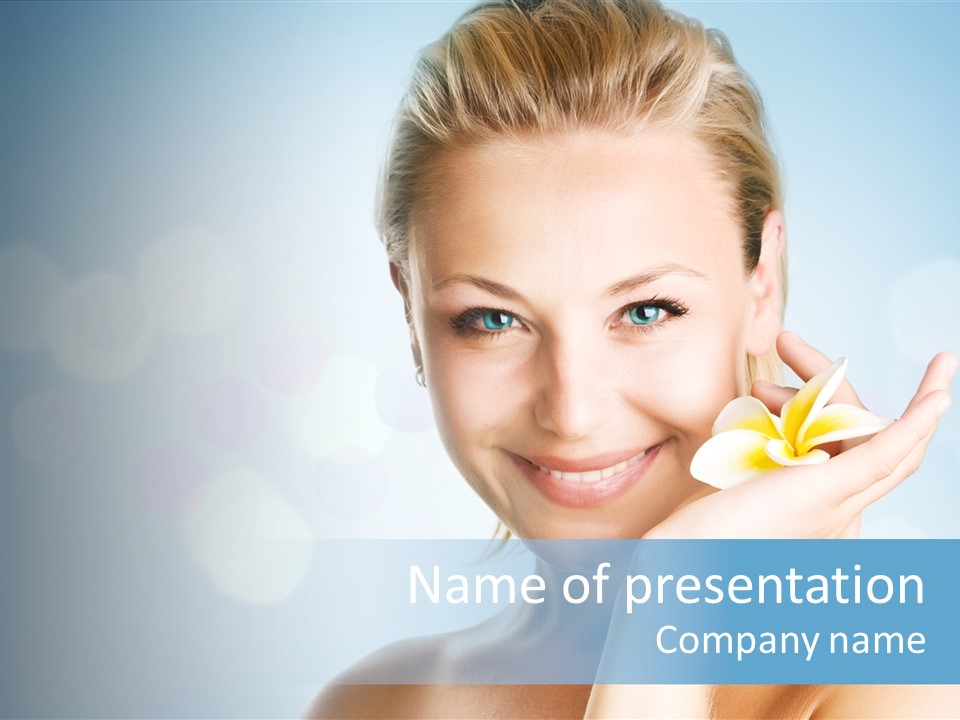 Attractive Eyes Cleansing PowerPoint Template