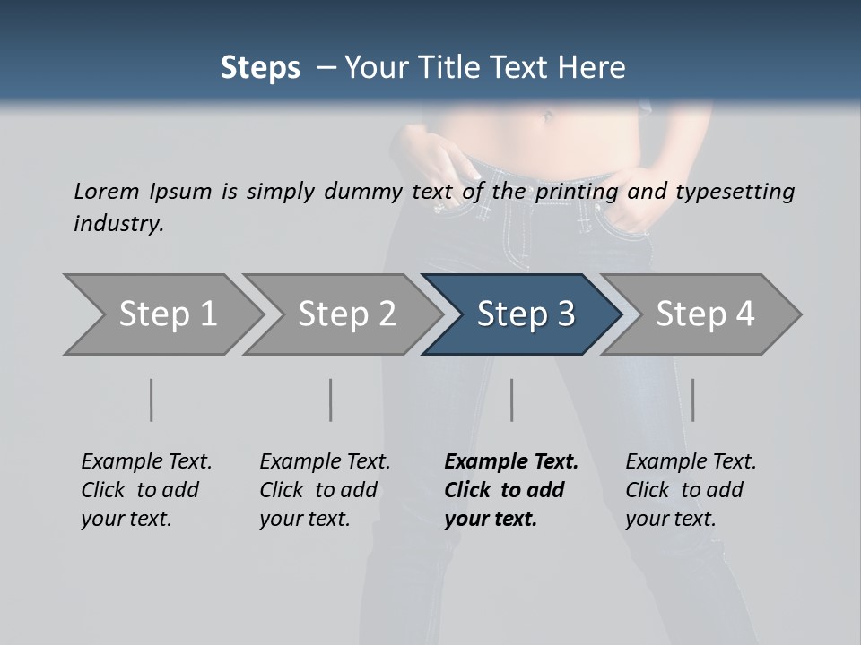 Fashion Seductive Girl PowerPoint Template