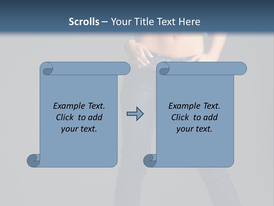 Fashion Seductive Girl PowerPoint Template