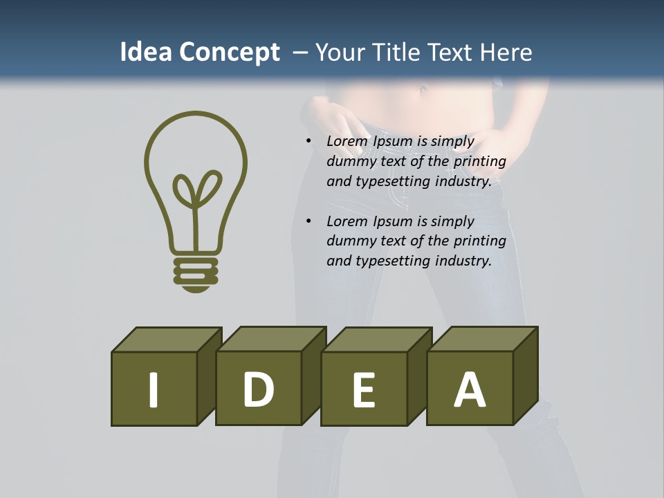 Fashion Seductive Girl PowerPoint Template