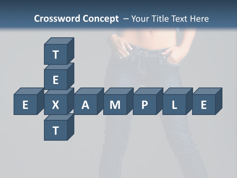 Fashion Seductive Girl PowerPoint Template