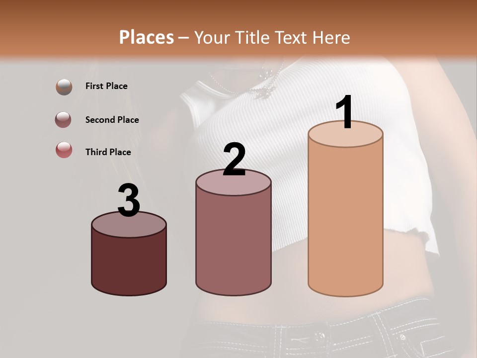 Young Face Pose PowerPoint Template