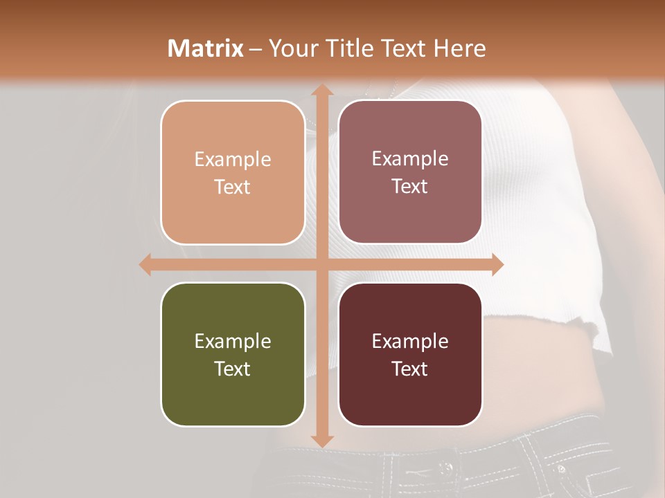 Young Face Pose PowerPoint Template