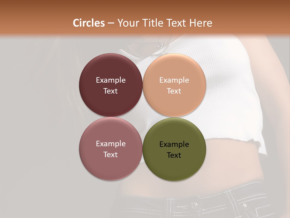 Young Face Pose PowerPoint Template