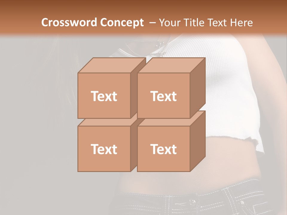 Young Face Pose PowerPoint Template