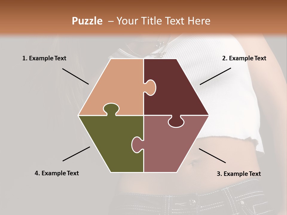 Young Face Pose PowerPoint Template