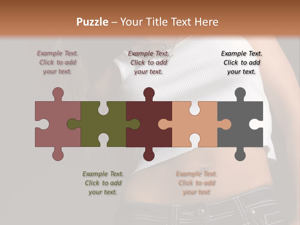 Young Face Pose PowerPoint Template