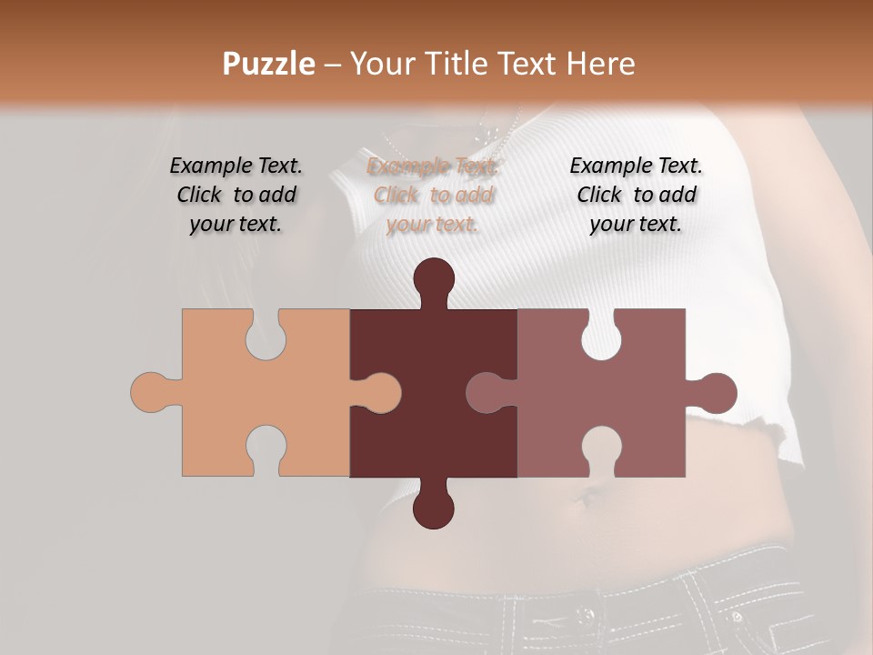 Young Face Pose PowerPoint Template