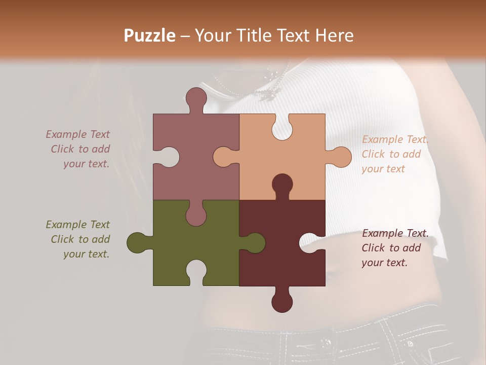 Young Face Pose PowerPoint Template