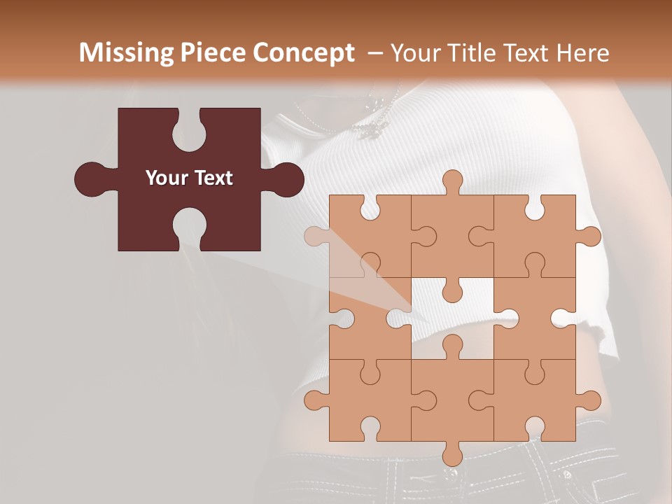 Young Face Pose PowerPoint Template