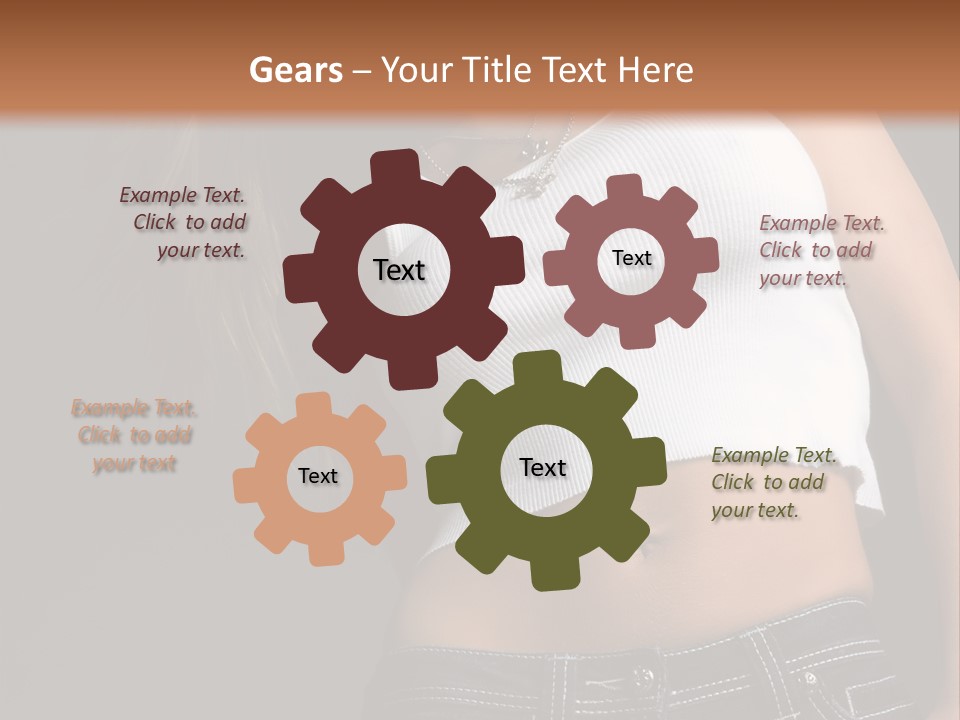 Young Face Pose PowerPoint Template