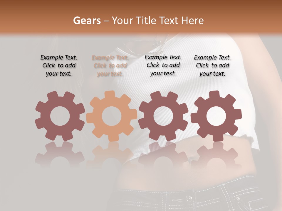 Young Face Pose PowerPoint Template