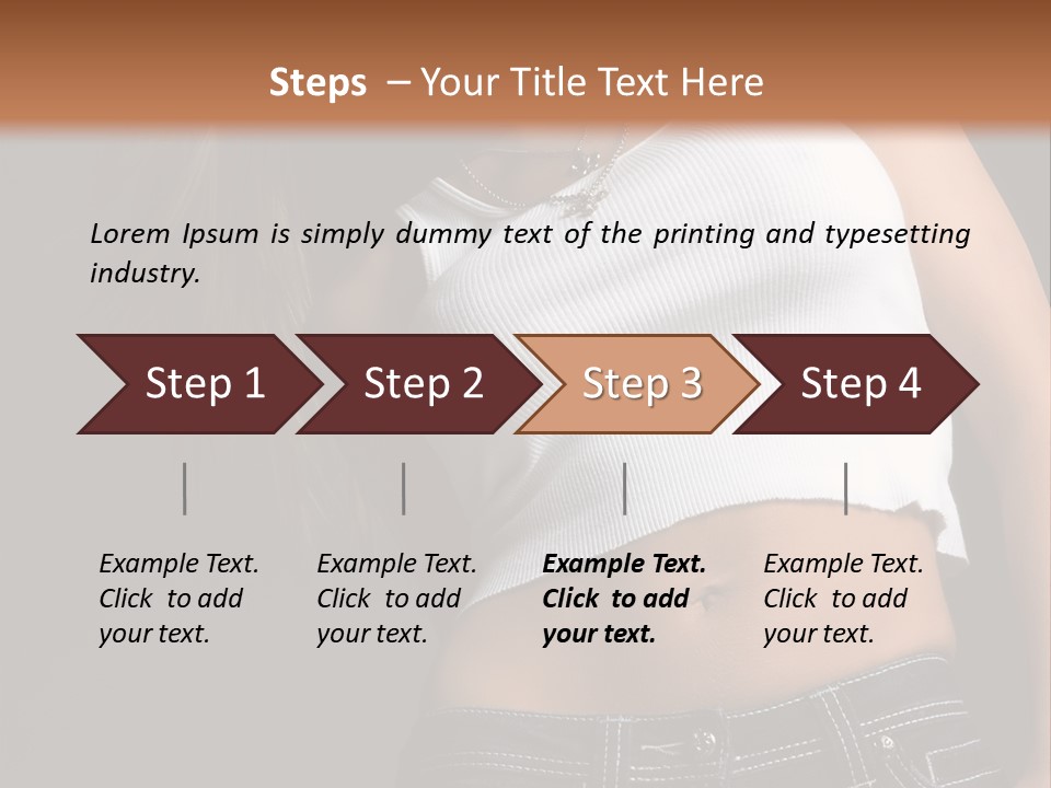 Young Face Pose PowerPoint Template