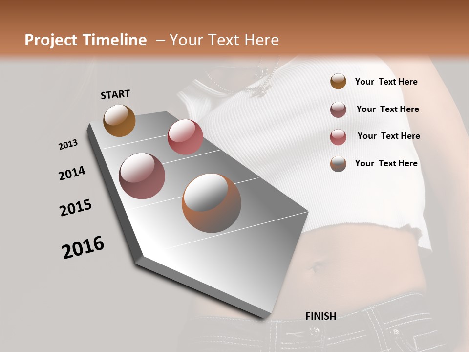 Young Face Pose PowerPoint Template