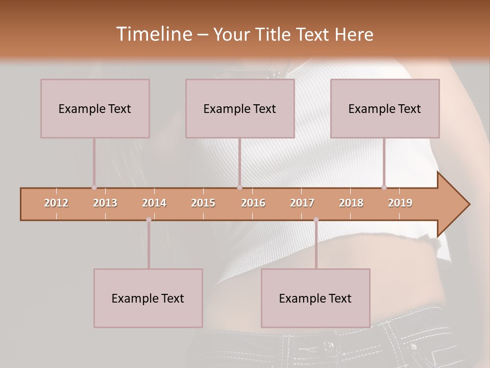 Young Face Pose PowerPoint Template