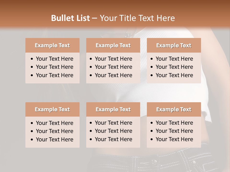 Young Face Pose PowerPoint Template