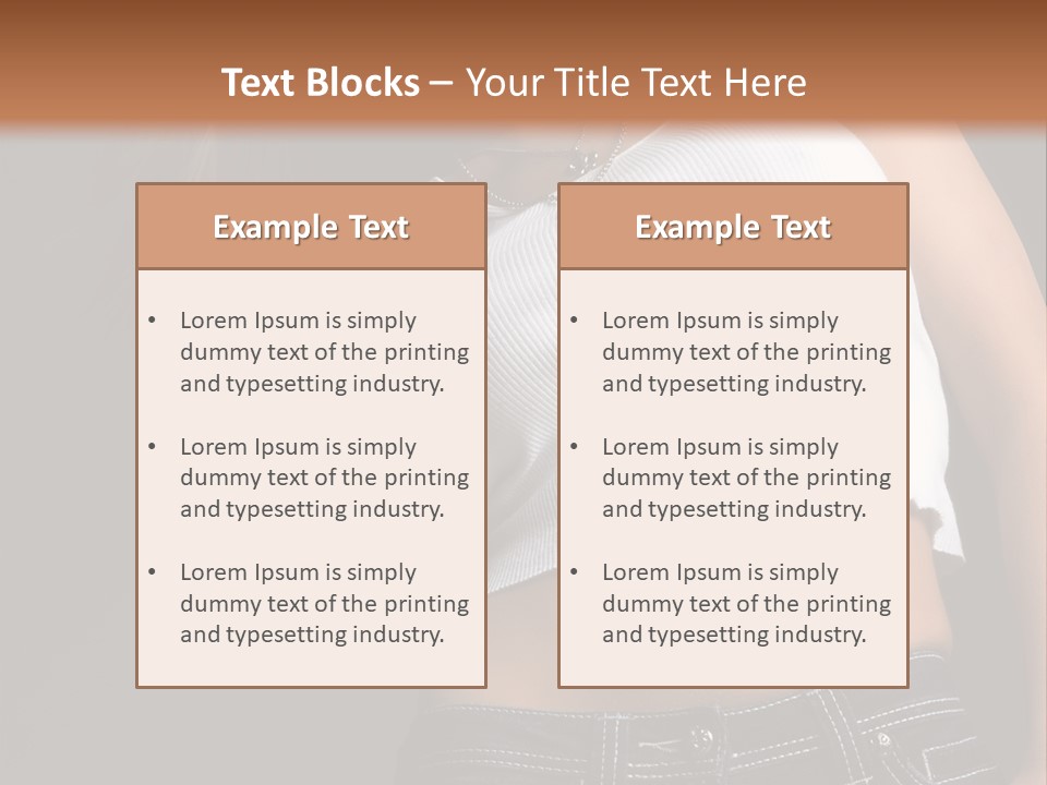 Young Face Pose PowerPoint Template