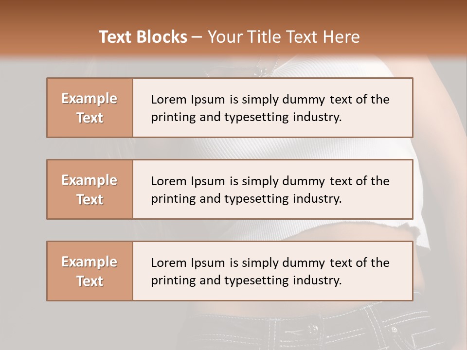 Young Face Pose PowerPoint Template