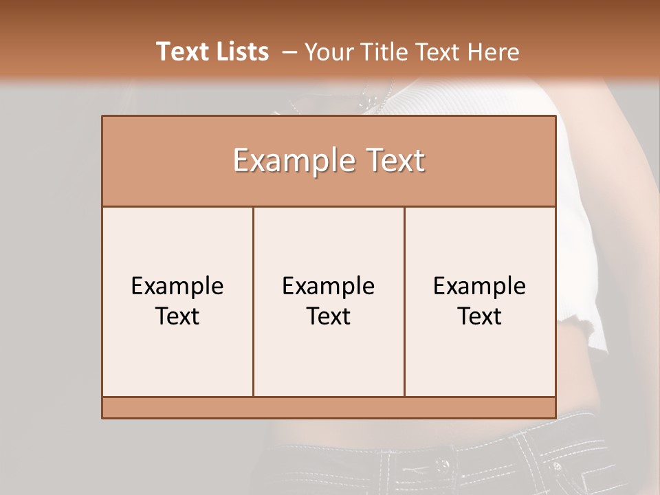 Young Face Pose PowerPoint Template