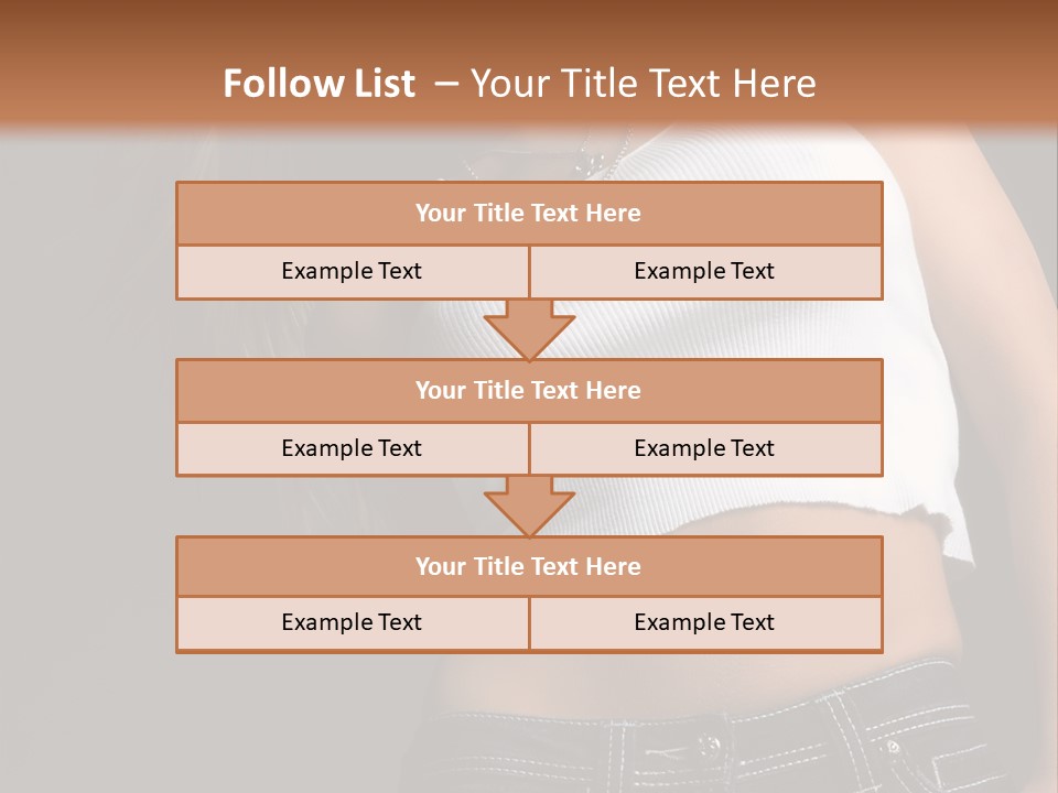 Young Face Pose PowerPoint Template
