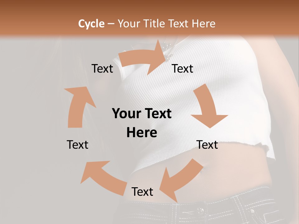 Young Face Pose PowerPoint Template