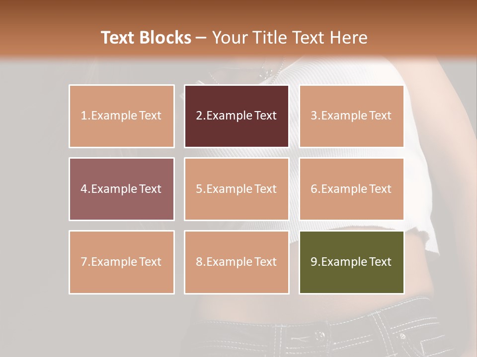 Young Face Pose PowerPoint Template