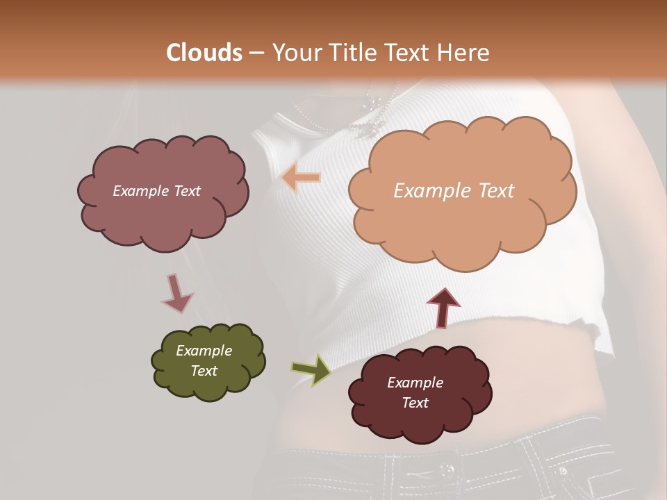 Young Face Pose PowerPoint Template