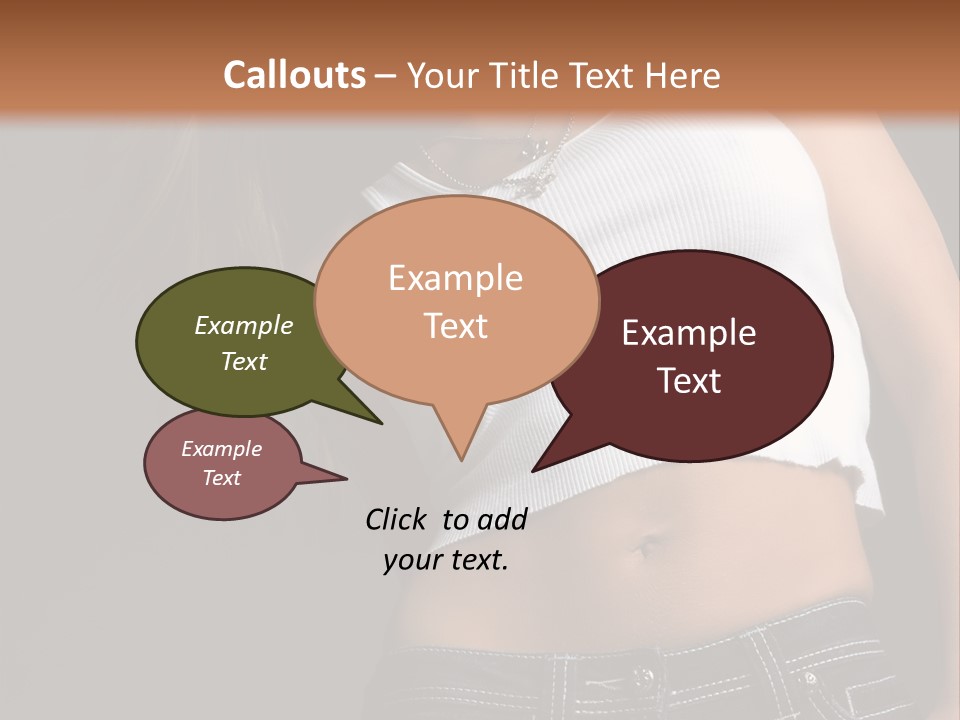 Young Face Pose PowerPoint Template