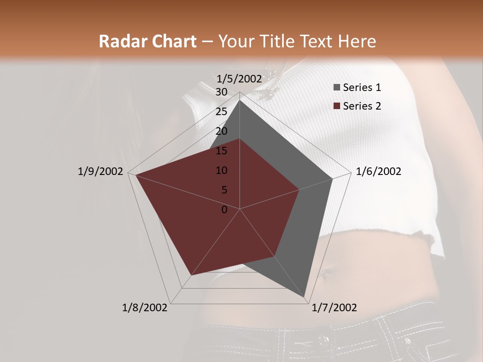 Young Face Pose PowerPoint Template