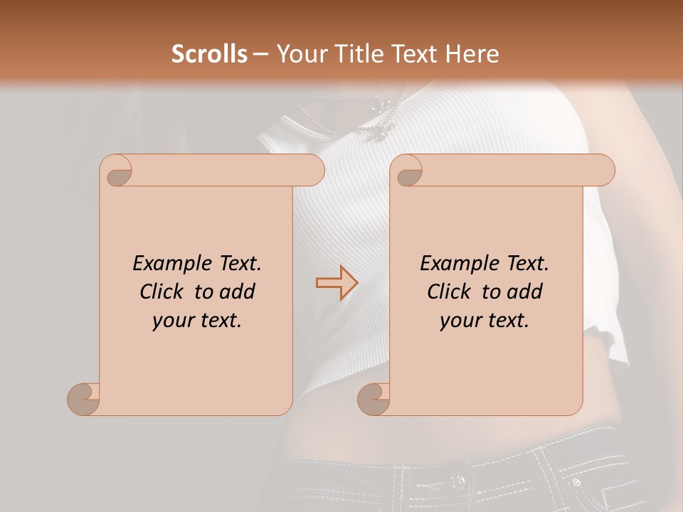 Young Face Pose PowerPoint Template